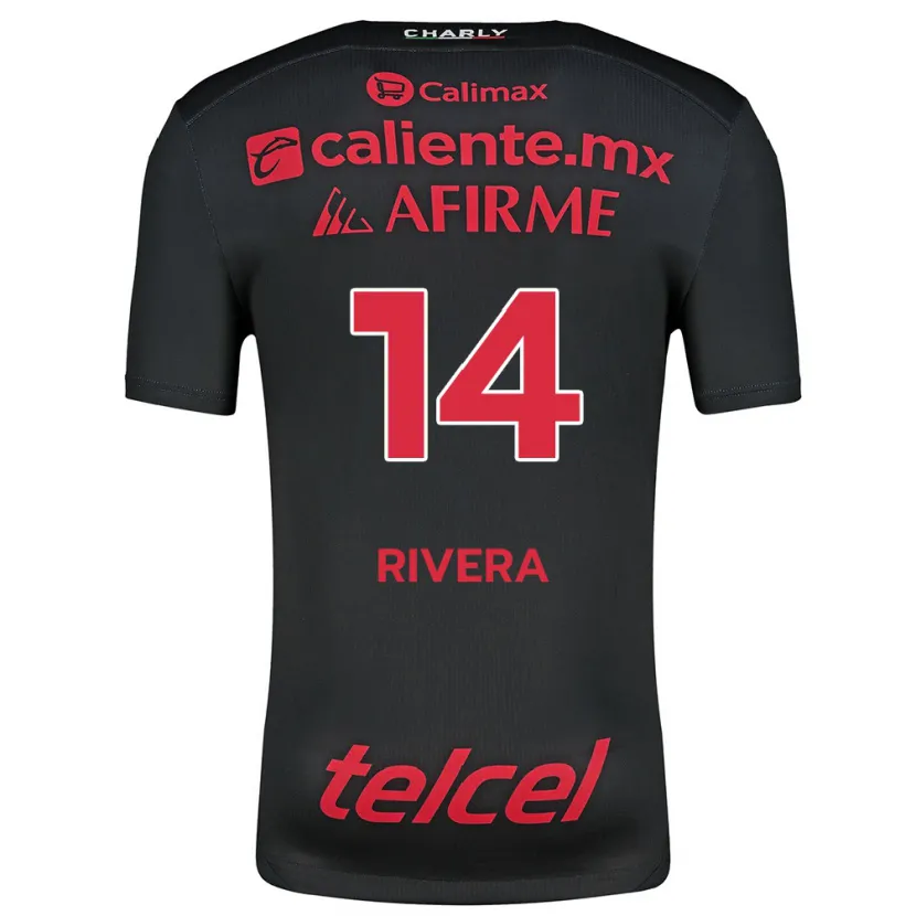Danxen Herren Christian Rivera #14 Schwarz Rot Heimtrikot Trikot 2024/25 T-Shirt Österreich