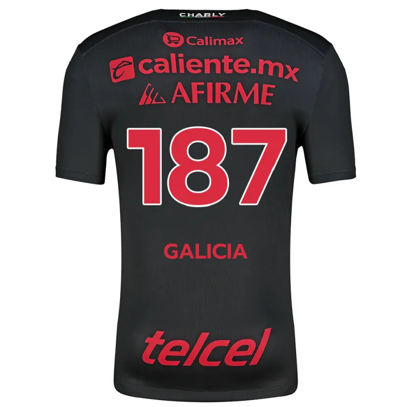 Danxen Herren Carlos Galicia #187 Schwarz Rot Heimtrikot Trikot 2024/25 T-Shirt Österreich