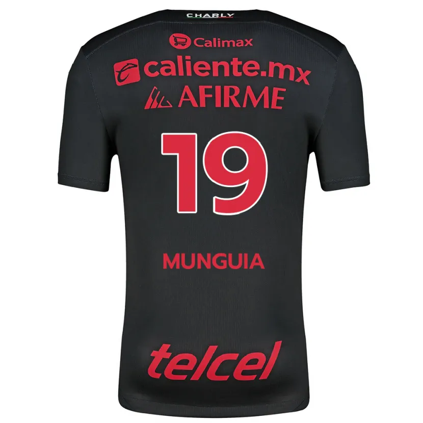 Danxen Herren Mariana Munguía #19 Schwarz Rot Heimtrikot Trikot 2024/25 T-Shirt Österreich