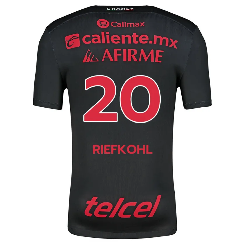 Danxen Herren Luciana Riefkohl #20 Schwarz Rot Heimtrikot Trikot 2024/25 T-Shirt Österreich