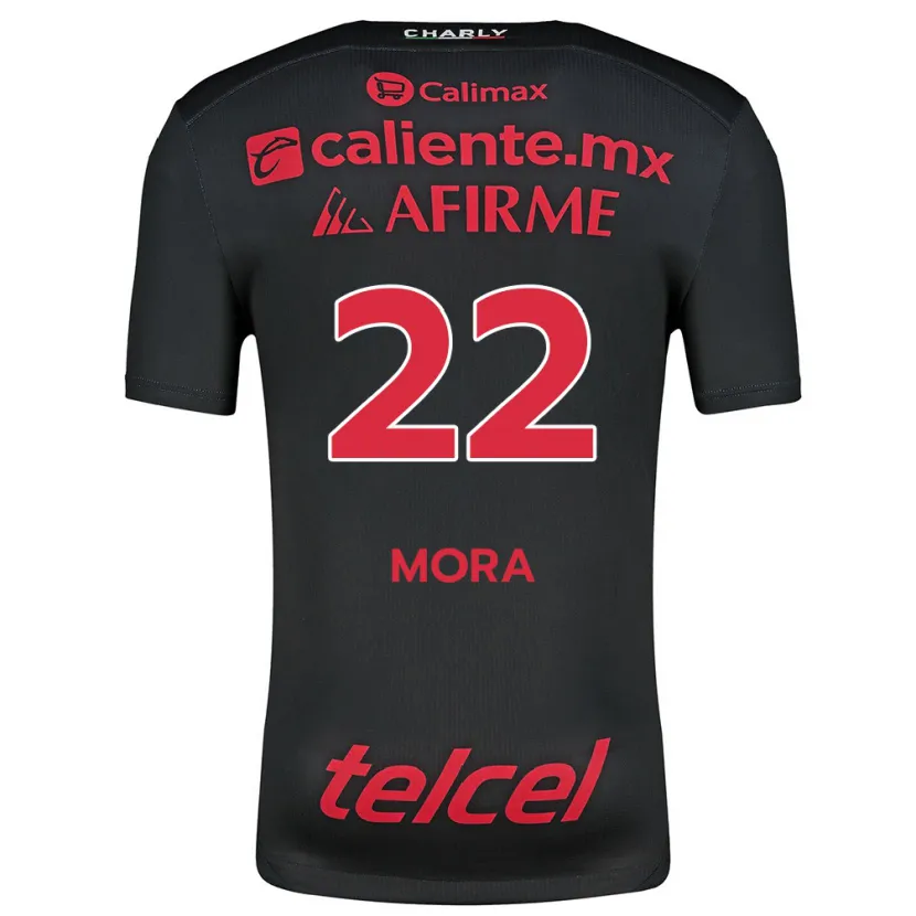 Danxen Herren Bianca Mora #22 Schwarz Rot Heimtrikot Trikot 2024/25 T-Shirt Österreich