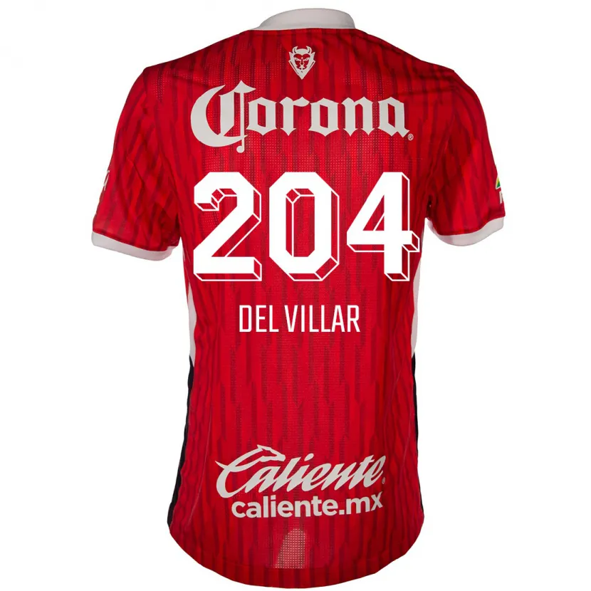 Danxen Herren Everardo Del Villar #204 Rot-Weiss Heimtrikot Trikot 2024/25 T-Shirt Österreich