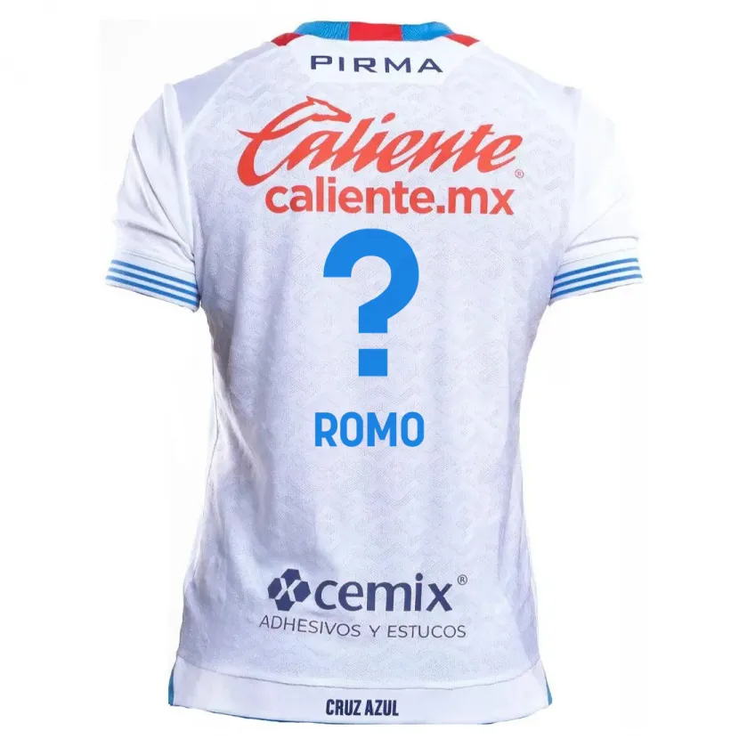 Danxen Herren Luis Romo #0 Weiß Blau Auswärtstrikot Trikot 2024/25 T-Shirt Österreich