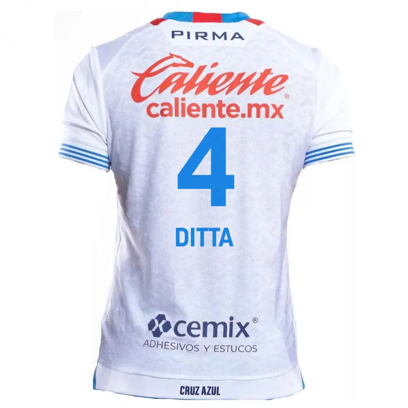 Danxen Herren Willer Ditta #4 Weiß Blau Auswärtstrikot Trikot 2024/25 T-Shirt Österreich