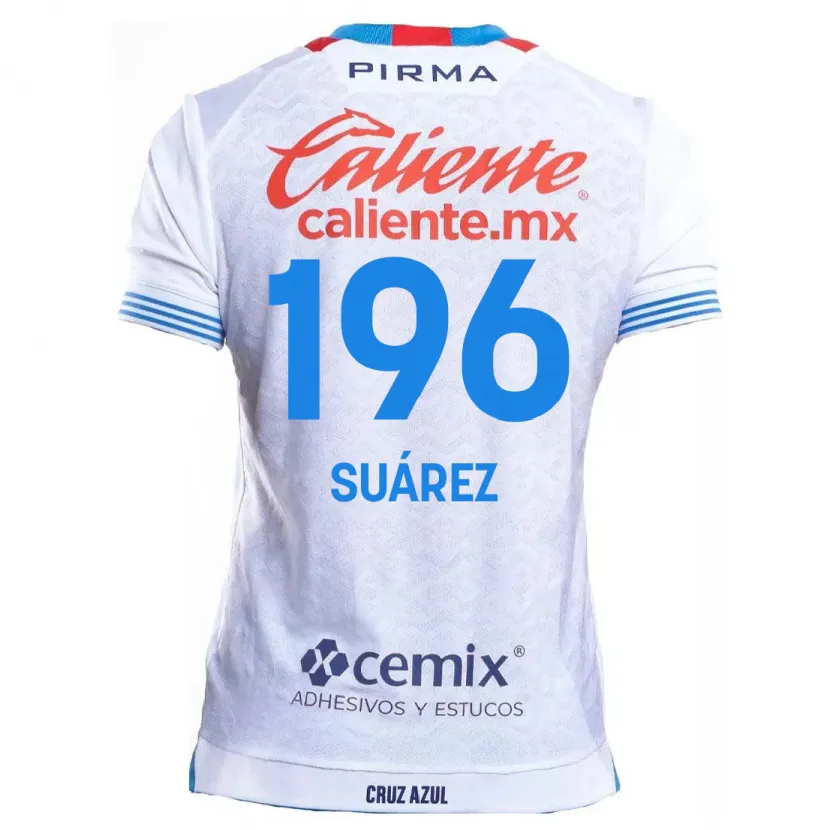 Danxen Herren Javier Suárez #196 Weiß Blau Auswärtstrikot Trikot 2024/25 T-Shirt Österreich
