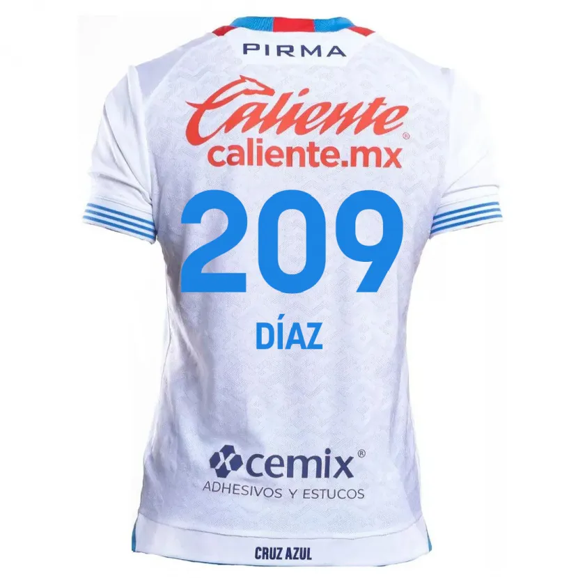 Danxen Herren Josué Díaz #209 Weiß Blau Auswärtstrikot Trikot 2024/25 T-Shirt Österreich