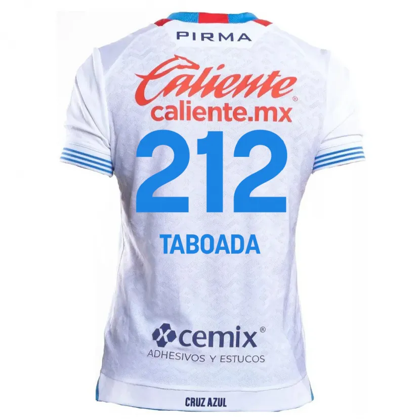 Danxen Herren Víctor Taboada #212 Weiß Blau Auswärtstrikot Trikot 2024/25 T-Shirt Österreich