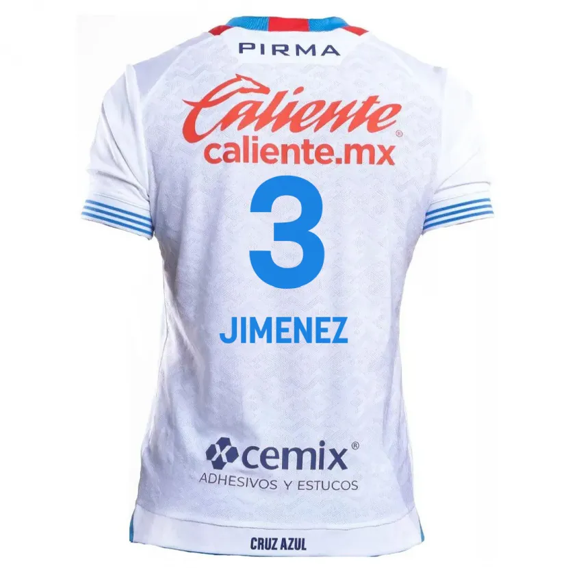 Danxen Herren Jaiber Jimenez #3 Weiß Blau Auswärtstrikot Trikot 2024/25 T-Shirt Österreich