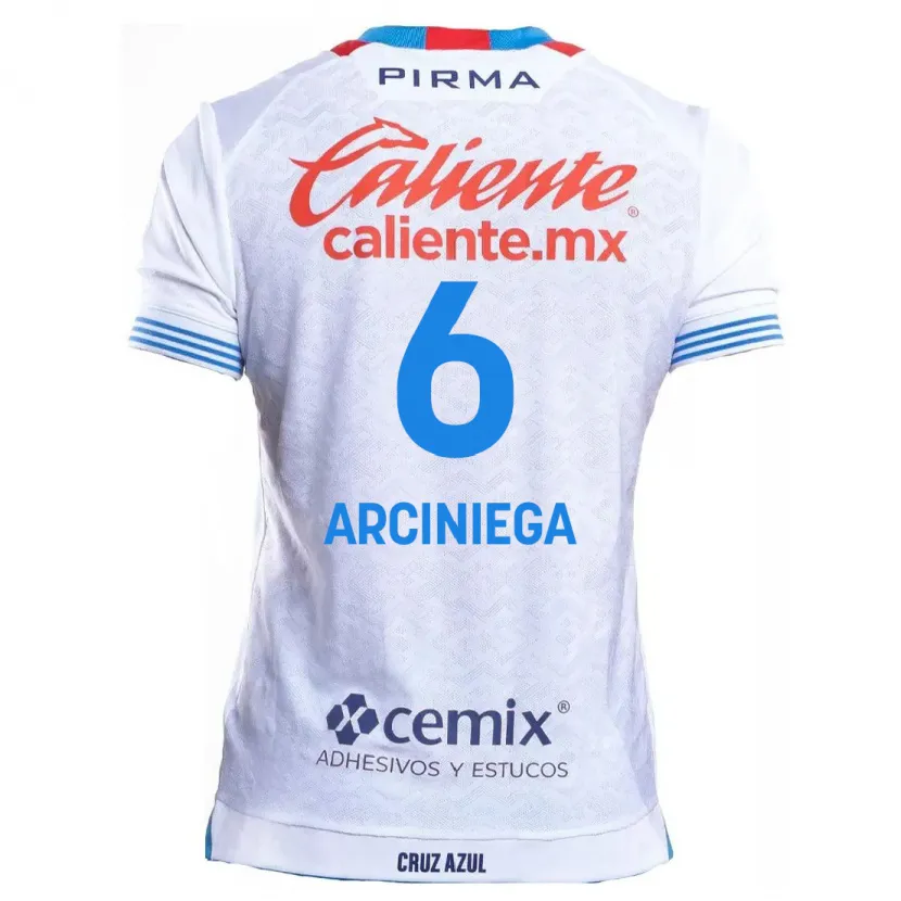 Danxen Herren Mirelle Arciniega #6 Weiß Blau Auswärtstrikot Trikot 2024/25 T-Shirt Österreich