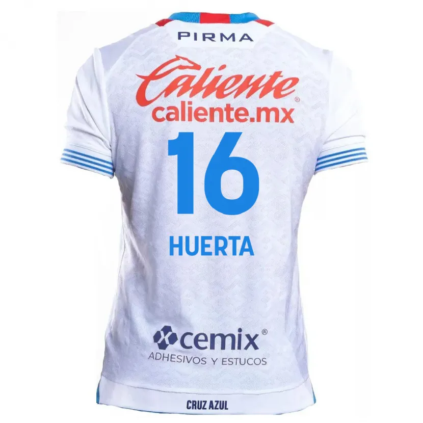 Danxen Herren Ana Gabriela Huerta #16 Weiß Blau Auswärtstrikot Trikot 2024/25 T-Shirt Österreich