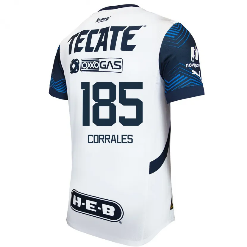 Danxen Herren Ángel Corrales #185 Weiß Blau Auswärtstrikot Trikot 2024/25 T-Shirt Österreich