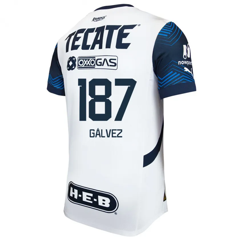 Danxen Herren Omar Gálvez #187 Weiß Blau Auswärtstrikot Trikot 2024/25 T-Shirt Österreich