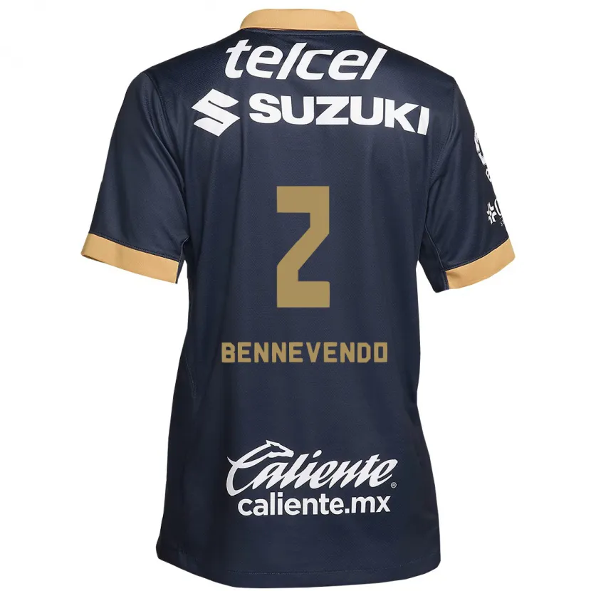 Danxen Herren Pablo Bennevendo #2 Obsidian Gold Weiß Auswärtstrikot Trikot 2024/25 T-Shirt Österreich