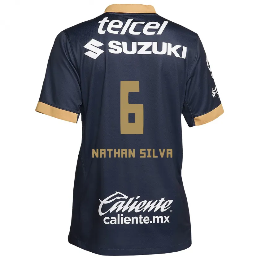 Danxen Herren Nathan Silva #6 Obsidian Gold Weiß Auswärtstrikot Trikot 2024/25 T-Shirt Österreich