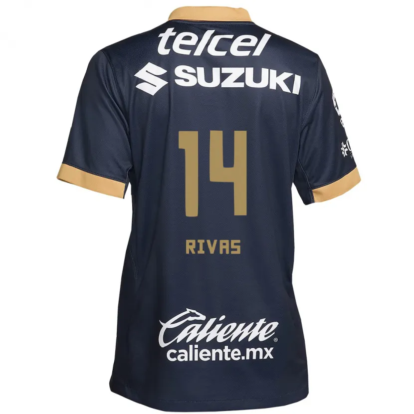 Danxen Herren Jesús Rivas #14 Obsidian Gold Weiß Auswärtstrikot Trikot 2024/25 T-Shirt Österreich