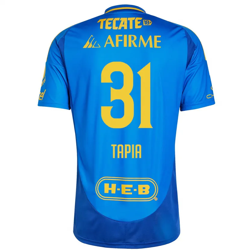 Danxen Herren Fernando Tapia #31 Blau Gelb Auswärtstrikot Trikot 2024/25 T-Shirt Österreich