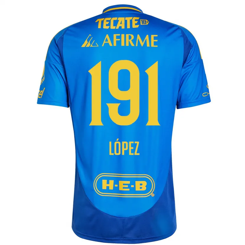 Danxen Herren Adrián López #191 Blau Gelb Auswärtstrikot Trikot 2024/25 T-Shirt Österreich