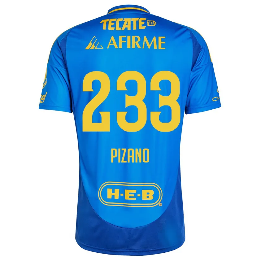 Danxen Herren Juan Pizano #233 Blau Gelb Auswärtstrikot Trikot 2024/25 T-Shirt Österreich