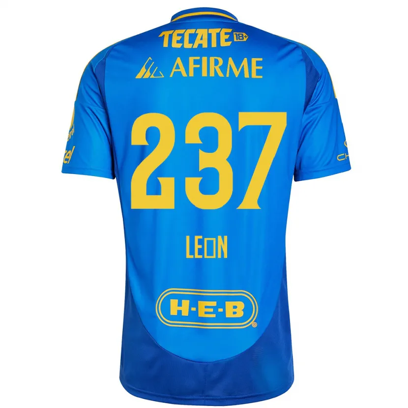 Danxen Herren Gabriel León #237 Blau Gelb Auswärtstrikot Trikot 2024/25 T-Shirt Österreich