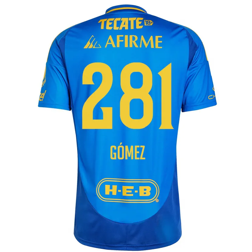Danxen Herren Luis Gómez #281 Blau Gelb Auswärtstrikot Trikot 2024/25 T-Shirt Österreich