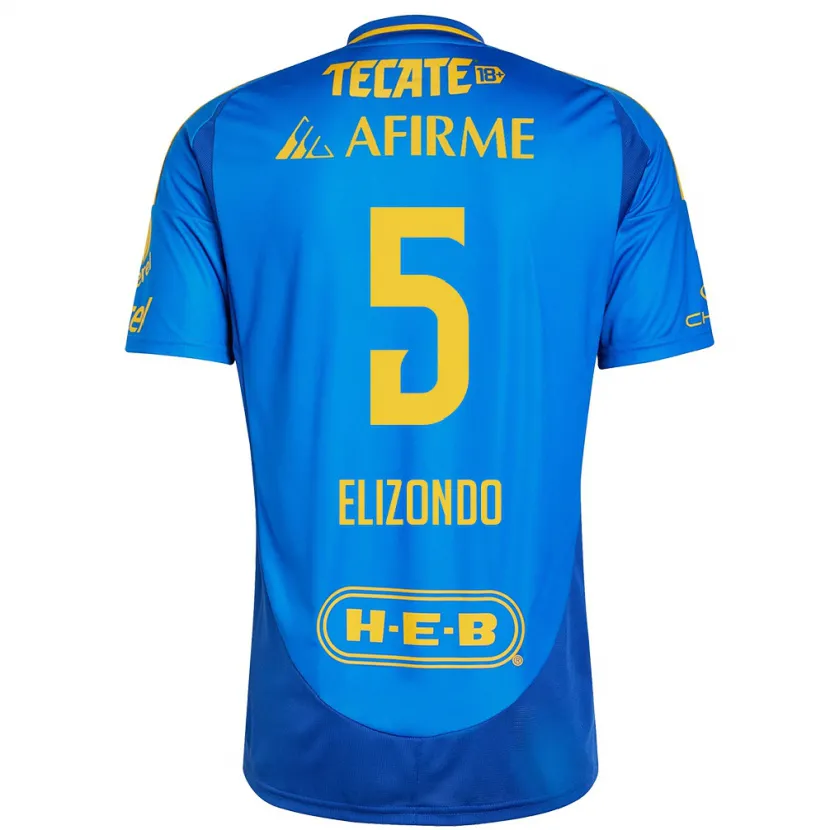 Danxen Herren Fernanda Elizondo #5 Blau Gelb Auswärtstrikot Trikot 2024/25 T-Shirt Österreich