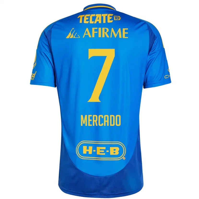 Danxen Herren Liliana Mercado #7 Blau Gelb Auswärtstrikot Trikot 2024/25 T-Shirt Österreich