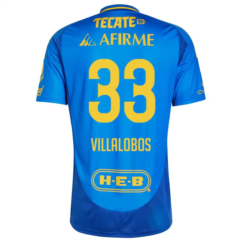 Danxen Herren Vania Villalobos #33 Blau Gelb Auswärtstrikot Trikot 2024/25 T-Shirt Österreich
