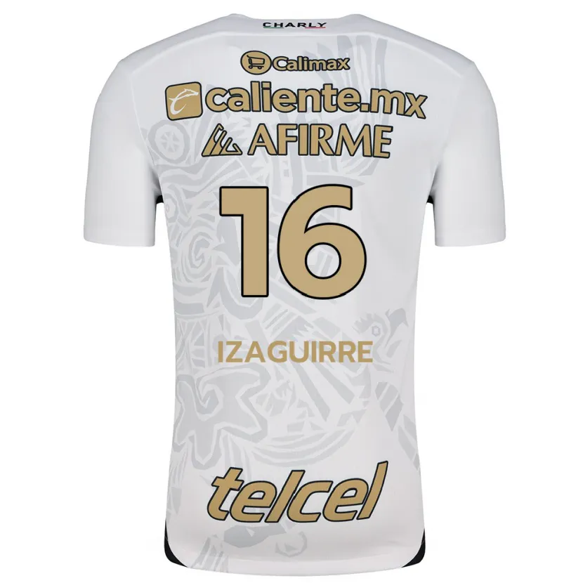 Danxen Herren Estefanía Izaguirre #16 Weiß Schwarz Auswärtstrikot Trikot 2024/25 T-Shirt Österreich