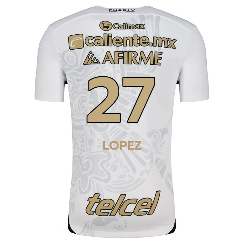 Danxen Herren Victoria López #27 Weiß Schwarz Auswärtstrikot Trikot 2024/25 T-Shirt Österreich