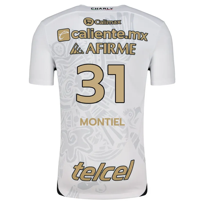 Danxen Herren Abril Montiel #31 Weiß Schwarz Auswärtstrikot Trikot 2024/25 T-Shirt Österreich