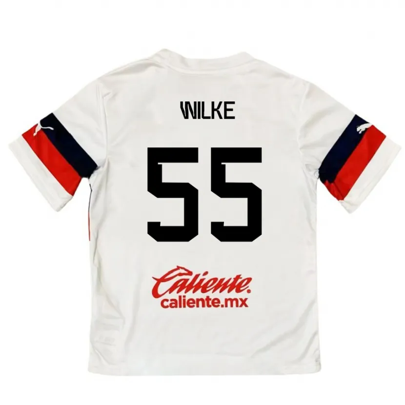 Danxen Herren Teun Wilke #55 Weiß Rot Auswärtstrikot Trikot 2024/25 T-Shirt Österreich