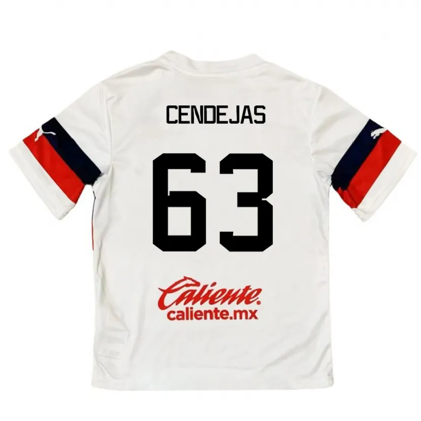 Danxen Herren Matías Cendejas #63 Weiß Rot Auswärtstrikot Trikot 2024/25 T-Shirt Österreich