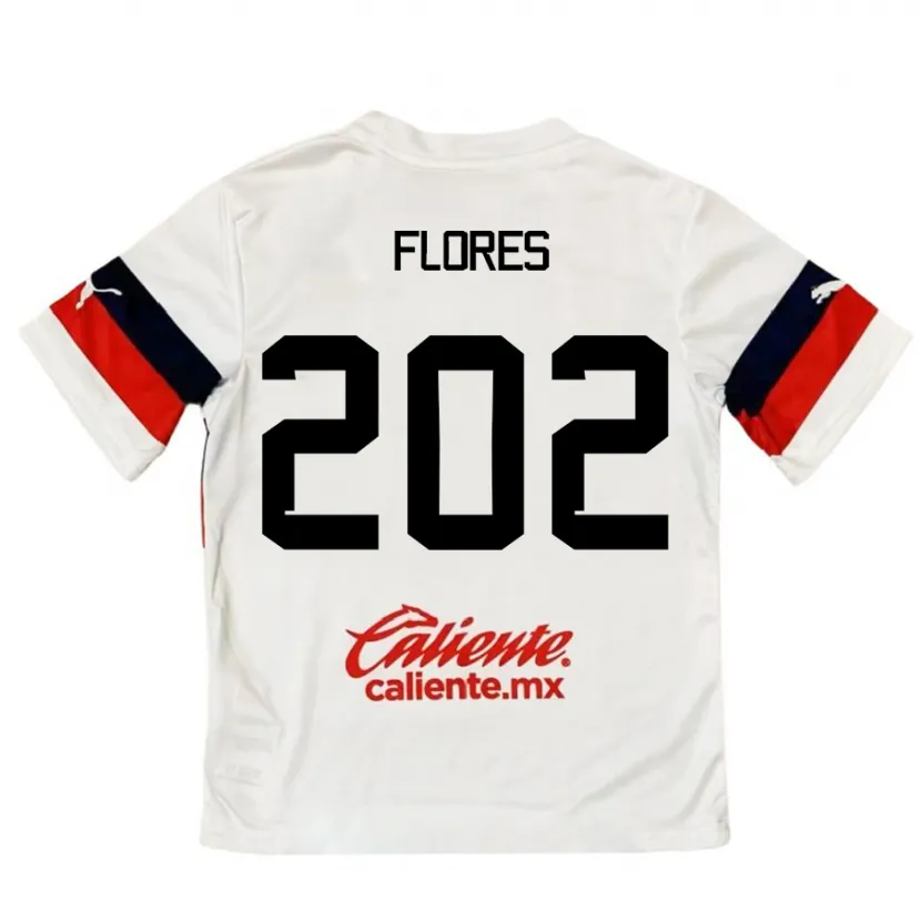 Danxen Herren Daniel Flores #202 Weiß Rot Auswärtstrikot Trikot 2024/25 T-Shirt Österreich