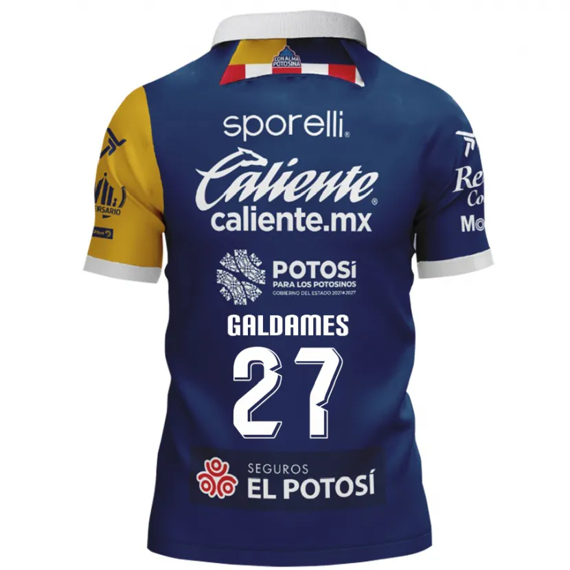 Danxen Herren Benjamín Galdames #27 Blau Gelb Auswärtstrikot Trikot 2024/25 T-Shirt Österreich