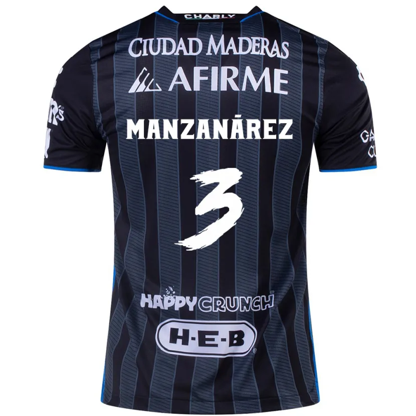 Danxen Herren Óscar Manzanárez #3 Weiß Schwarz Auswärtstrikot Trikot 2024/25 T-Shirt Österreich