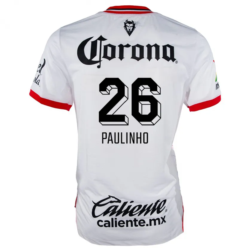 Danxen Herren Paulinho #26 Weiß Rot Auswärtstrikot Trikot 2024/25 T-Shirt Österreich