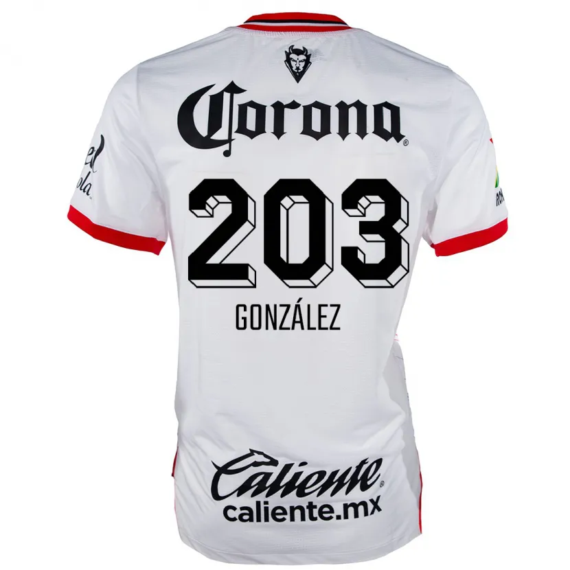 Danxen Herren Luis González #203 Weiß Rot Auswärtstrikot Trikot 2024/25 T-Shirt Österreich