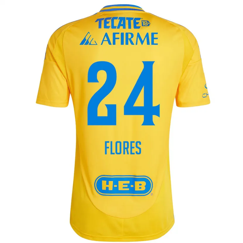 Danxen Damen Marcelo Flores #24 Goldgelb Heimtrikot Trikot 2024/25 T-Shirt Österreich