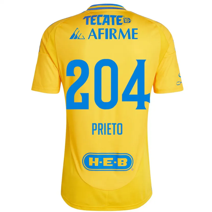 Danxen Damen Leonel Prieto #204 Goldgelb Heimtrikot Trikot 2024/25 T-Shirt Österreich