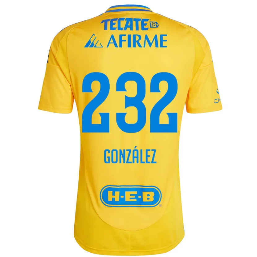 Danxen Damen César González #232 Goldgelb Heimtrikot Trikot 2024/25 T-Shirt Österreich