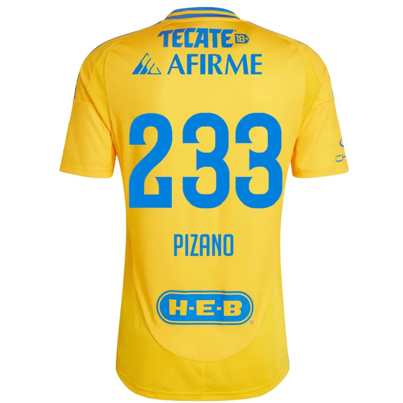 Danxen Damen Juan Pizano #233 Goldgelb Heimtrikot Trikot 2024/25 T-Shirt Österreich