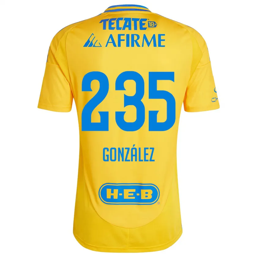 Danxen Damen Mauricio González #235 Goldgelb Heimtrikot Trikot 2024/25 T-Shirt Österreich