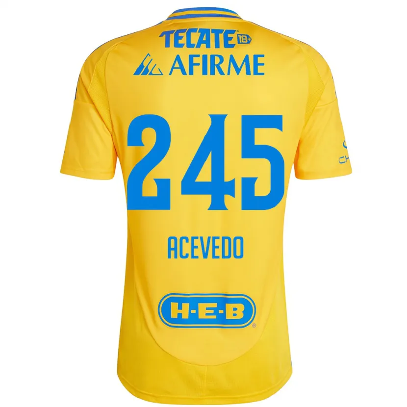 Danxen Damen Kevin Acevedo #245 Goldgelb Heimtrikot Trikot 2024/25 T-Shirt Österreich