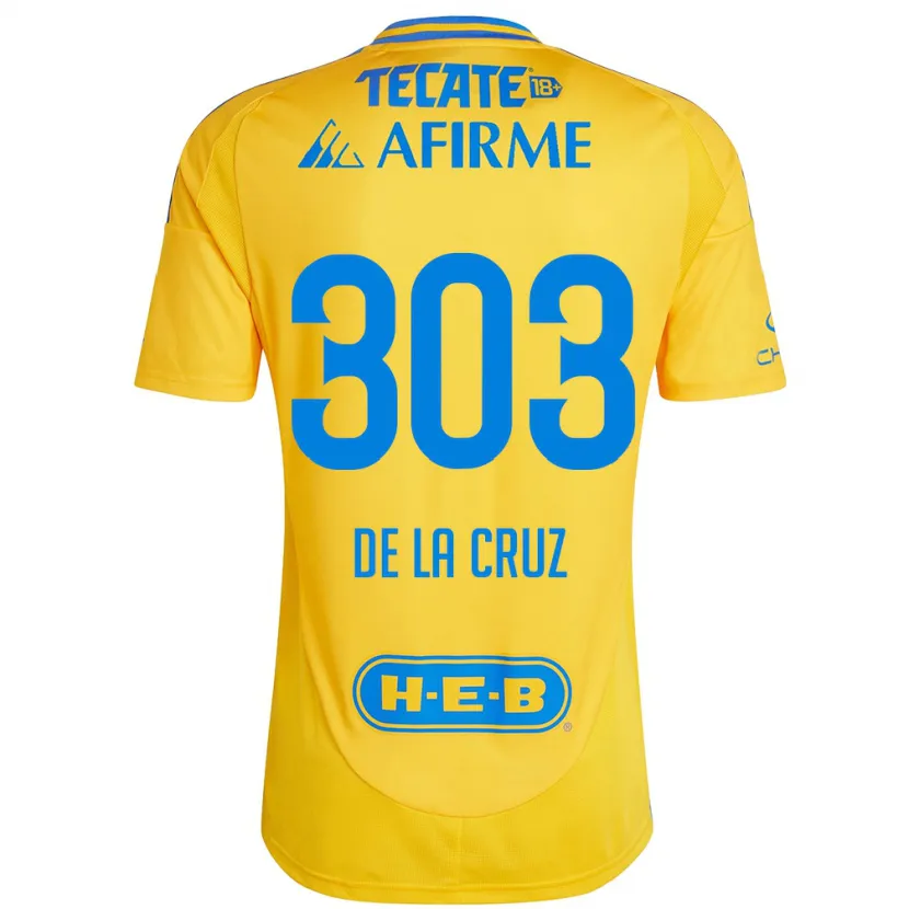 Danxen Damen Erick De La Cruz #303 Goldgelb Heimtrikot Trikot 2024/25 T-Shirt Österreich