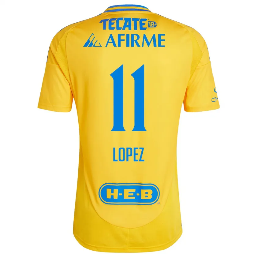 Danxen Damen Nicolas Lopez #11 Goldgelb Heimtrikot Trikot 2024/25 T-Shirt Österreich