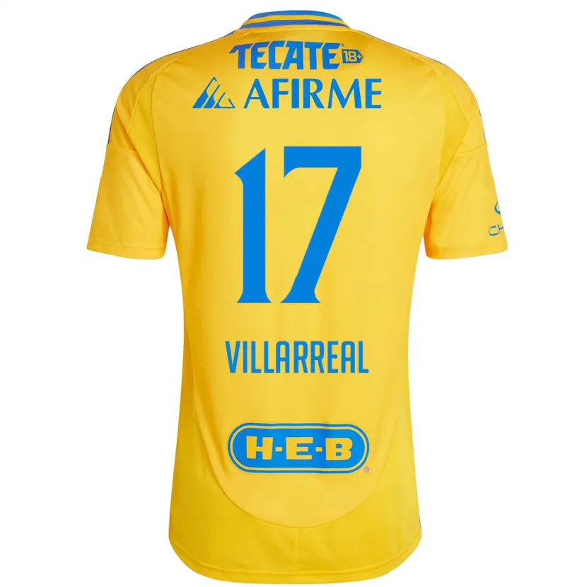 Danxen Damen Natalia Villarreal #17 Goldgelb Heimtrikot Trikot 2024/25 T-Shirt Österreich