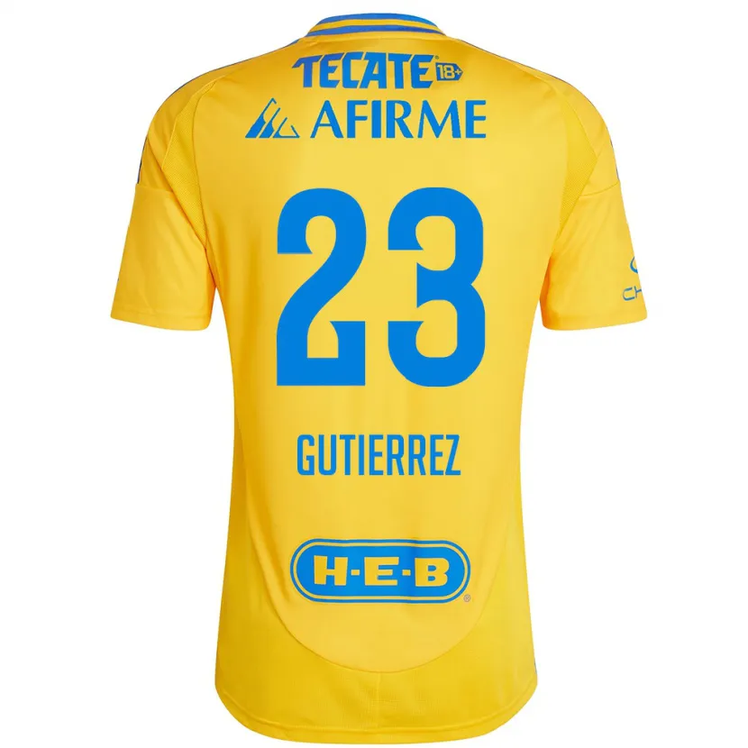 Danxen Damen Jana Gutierrez #23 Goldgelb Heimtrikot Trikot 2024/25 T-Shirt Österreich