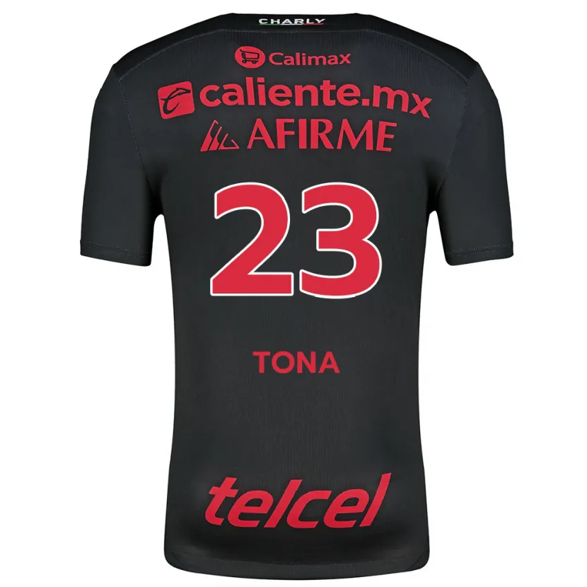 Danxen Damen Iván Tona #23 Schwarz Rot Heimtrikot Trikot 2024/25 T-Shirt Österreich
