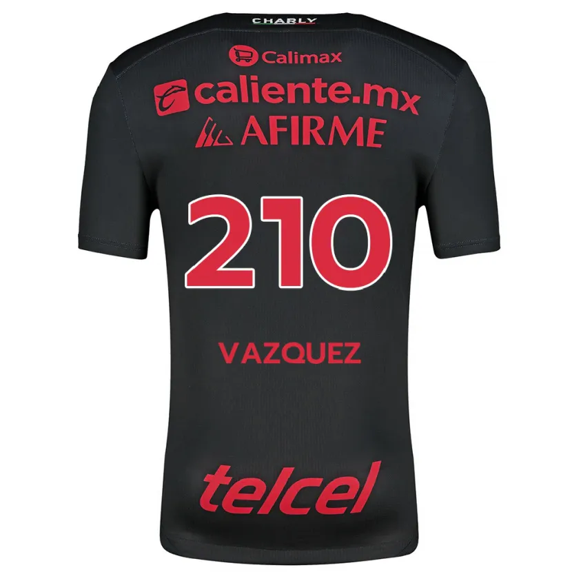 Danxen Damen Daniel Vázquez #210 Schwarz Rot Heimtrikot Trikot 2024/25 T-Shirt Österreich