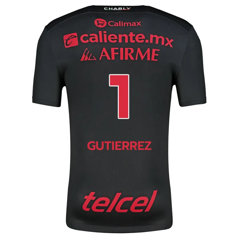 Danxen Damen Alejandra Gutiérrez #1 Schwarz Rot Heimtrikot Trikot 2024/25 T-Shirt Österreich